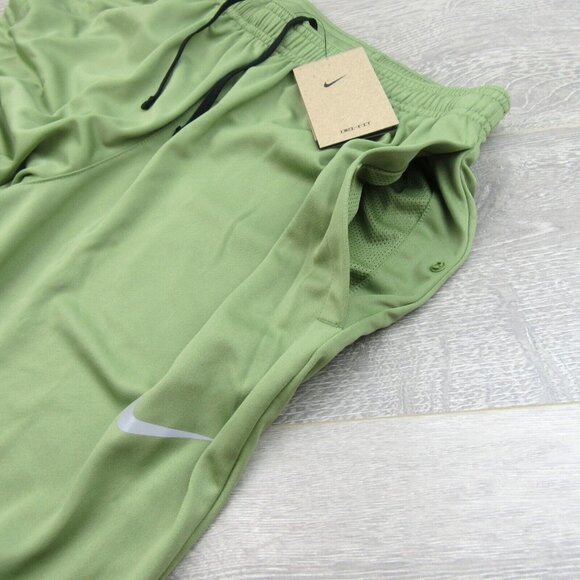 Nike Challenger Knit Running Gym Pants Mens Size Medium Green NEW - Picture 4 of 13